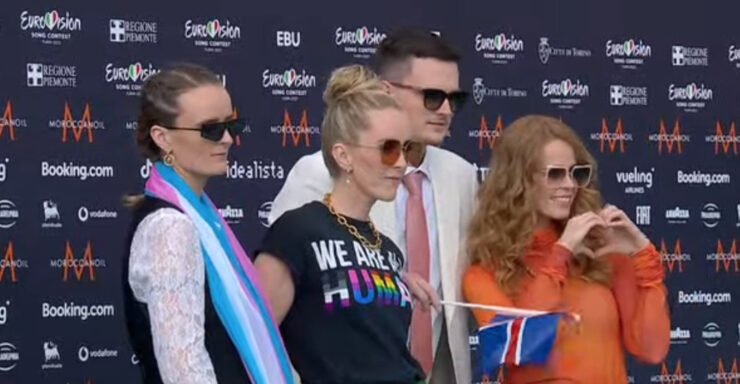 Eurovision Turquoise Carpet in Turin