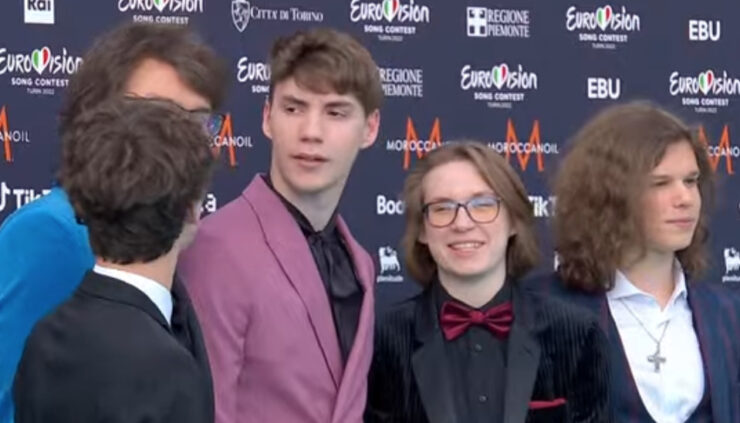 LPS at the Eurovision Turquoise Carpet in Turin