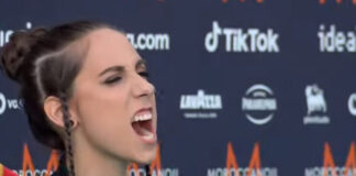 Eurovision flag row escalates to threat of withdrawal Andrea at the Eurovision Turquoise Carpet in Turin