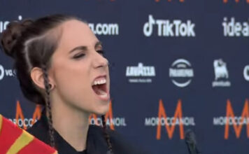 Eurovision flag row escalates to threat of withdrawal Andrea at the Eurovision Turquoise Carpet in Turin