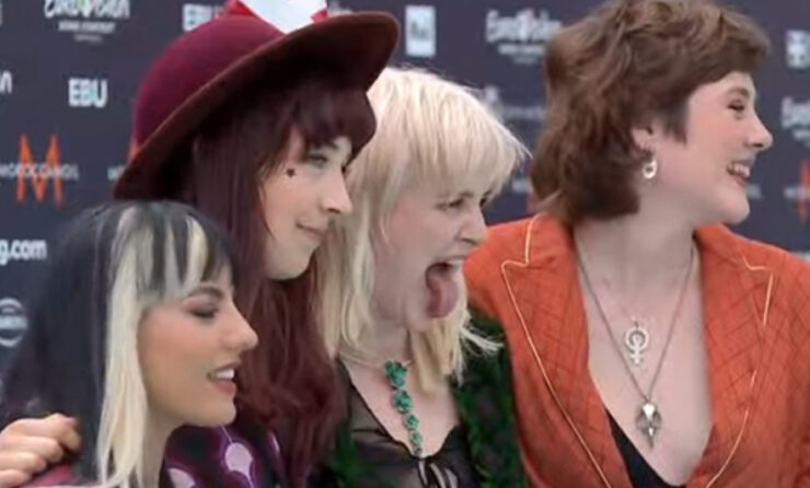 Reddi at the Eurovision Turquoise Carpet in Turin