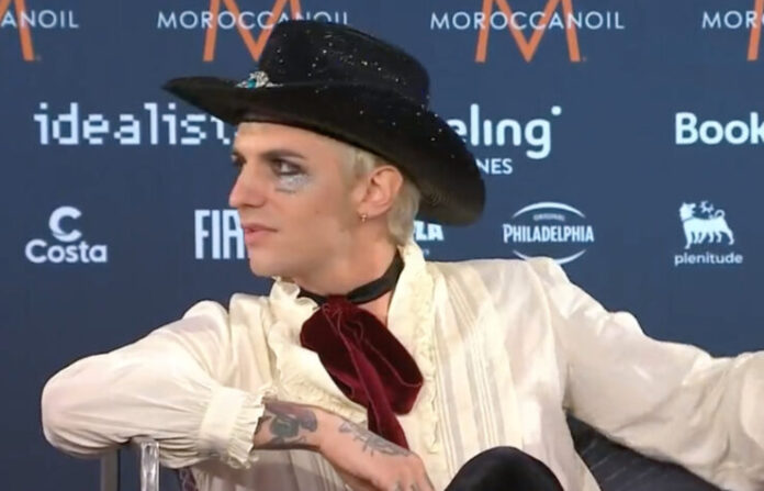 achillepress Achille Lauro from San Marino in his first press meet and greet