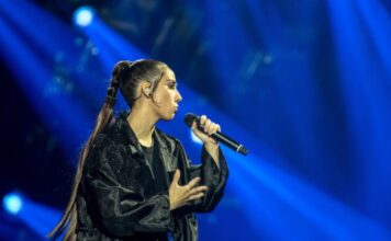 North Macedonia – Defying the odds? Andrea, singing her song Circles in Turin today