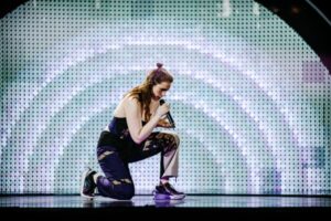 We Are Domi from Czech Republic rehearsed their song Lights Off for the first time at the PalaOlimpico in Turin