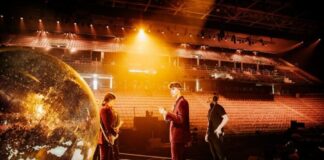 Slovenia – A load of old balls? LPS from Slovenia rehearsed their song Disko for the second rehearsal