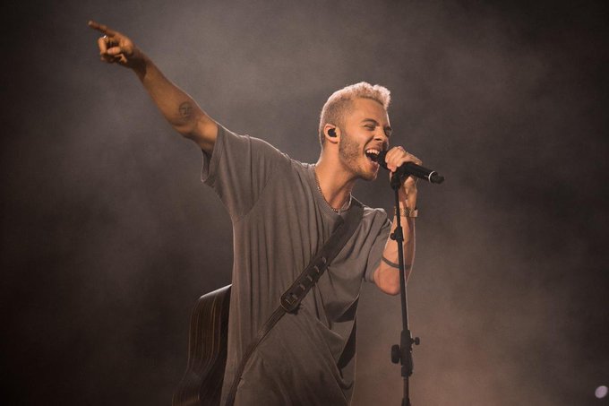 malik3 Malik Harris at Eurovision rehearsals today in Turin, Italy