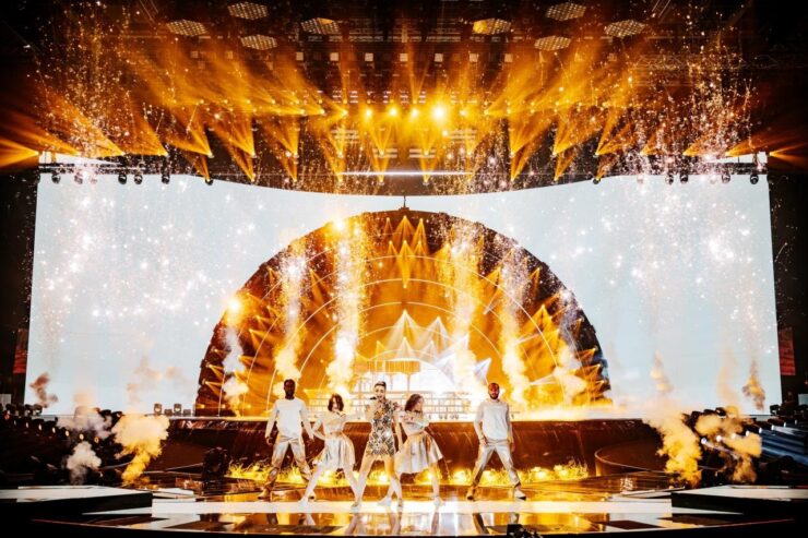 Emma Muscat at Eurovision rehearsals