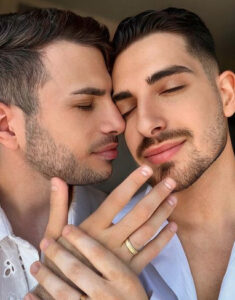 Michael Ben David proposed to his partner in Turin..