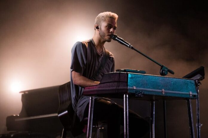 mh Malik Harris performing Rockstars, representing Germany in his second rehearsal at Turin PalaOlimpico
