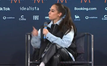 North Macedonia: Andrea is a fighter not a lover? Andrea from North Macedonia after her first rehearsal