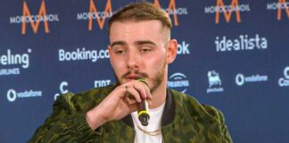 Ochman in a bomber jacket – I’ll have some of that! Ochman from Poland at his first Eurovision press conference today in Turin