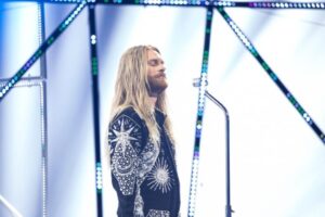 Sam Ryder performing SPACE MAN, representing United Kingdom in the second rehearsal