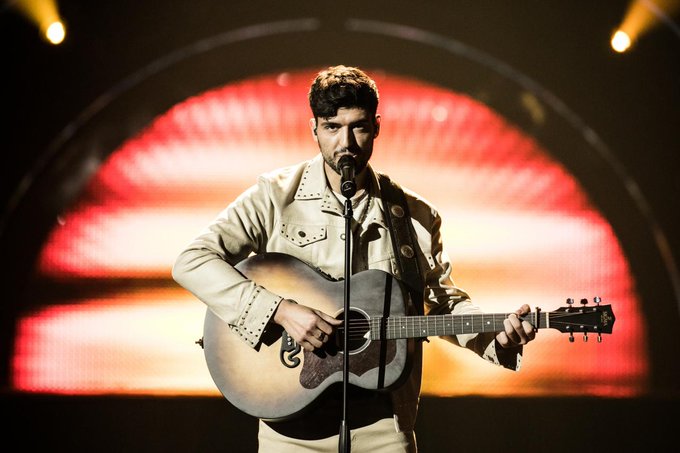 stefan2 Stefan from Estonia performs 'Hope' at Eurovision rehearsals in Turin