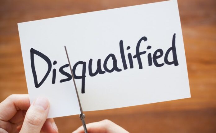 Disqualification Disqualification