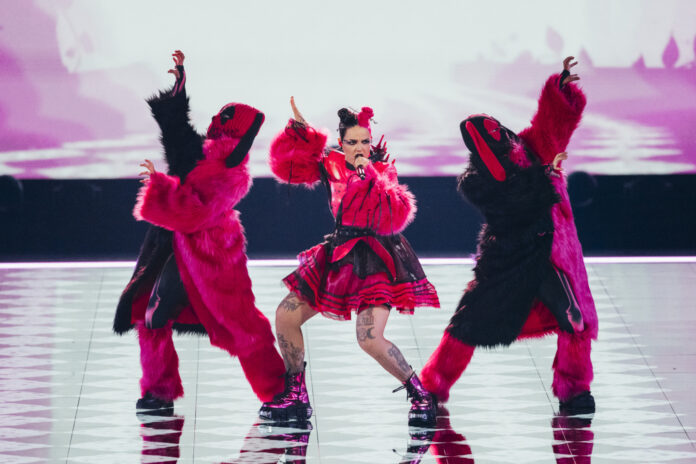 290424_Sarah Louise Bennett_EBU_16357 MEGARA rehearsing 11:11 for San Marino at the First Rehearsal of the Second Semi-Final at Malmö Arena — Sarah Louise Bennett / EBU