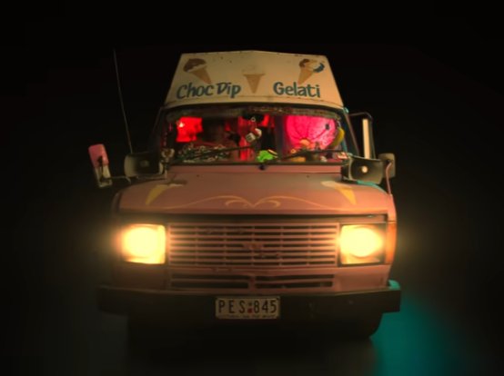 Australia An entirely innocent van vending entirely innocent milkshakes.