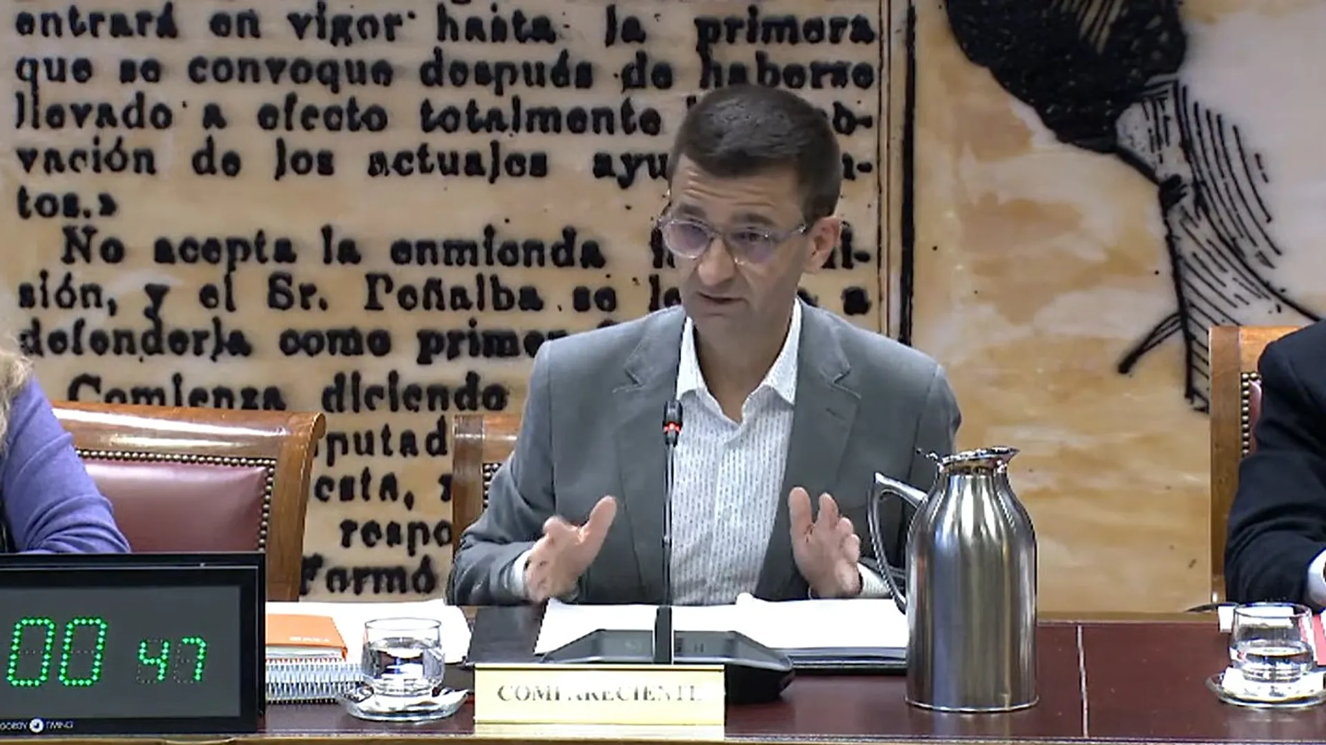 The president of RTVE, José Pablo López, during his appearance at the parliamentary commission on RTVE on 27 November 2025. - Copyright Senado de España
